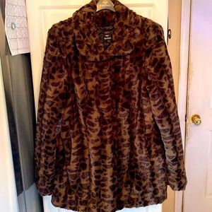 Dennis Basso faux Fur Cheetah Coat